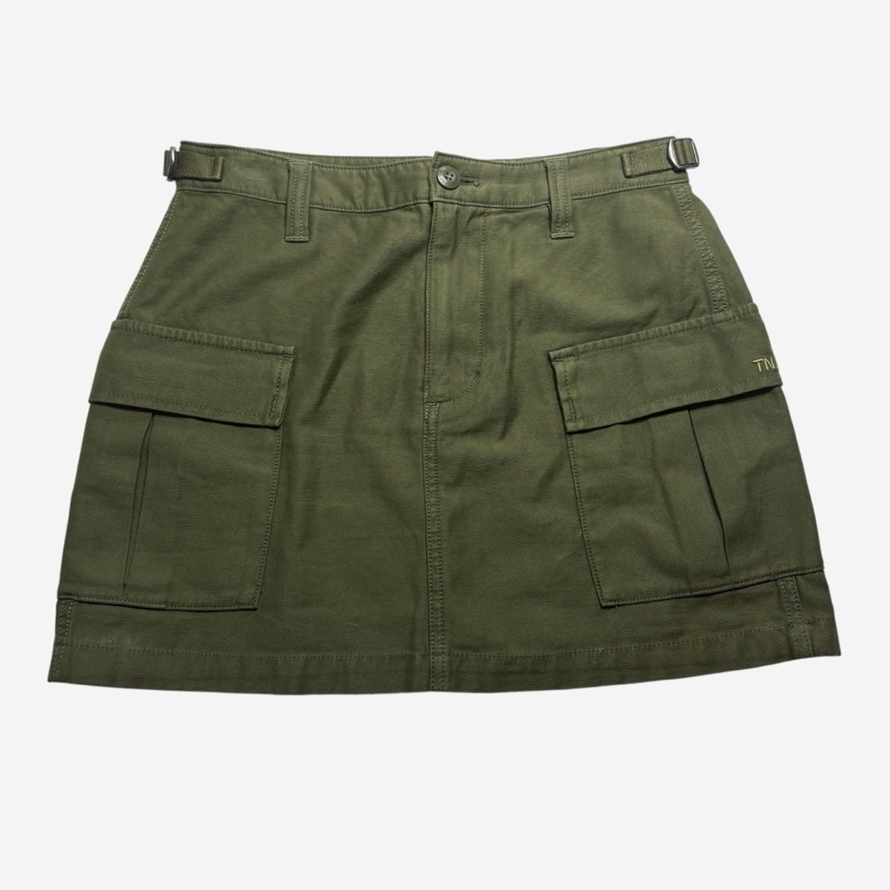 ✨ ARITZIA TNA Supply Cargo Utility Micro Mini Skirt • Army Green • Size 2 - Picture 5 of 13